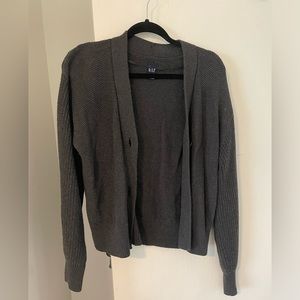 Grey buttoned cardigan